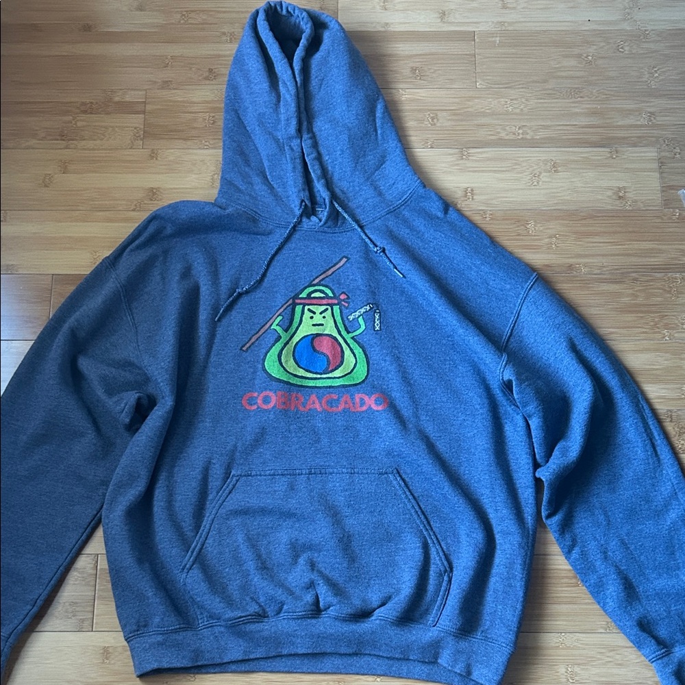 Cobracado Blue Hoodie for Men Size Medium